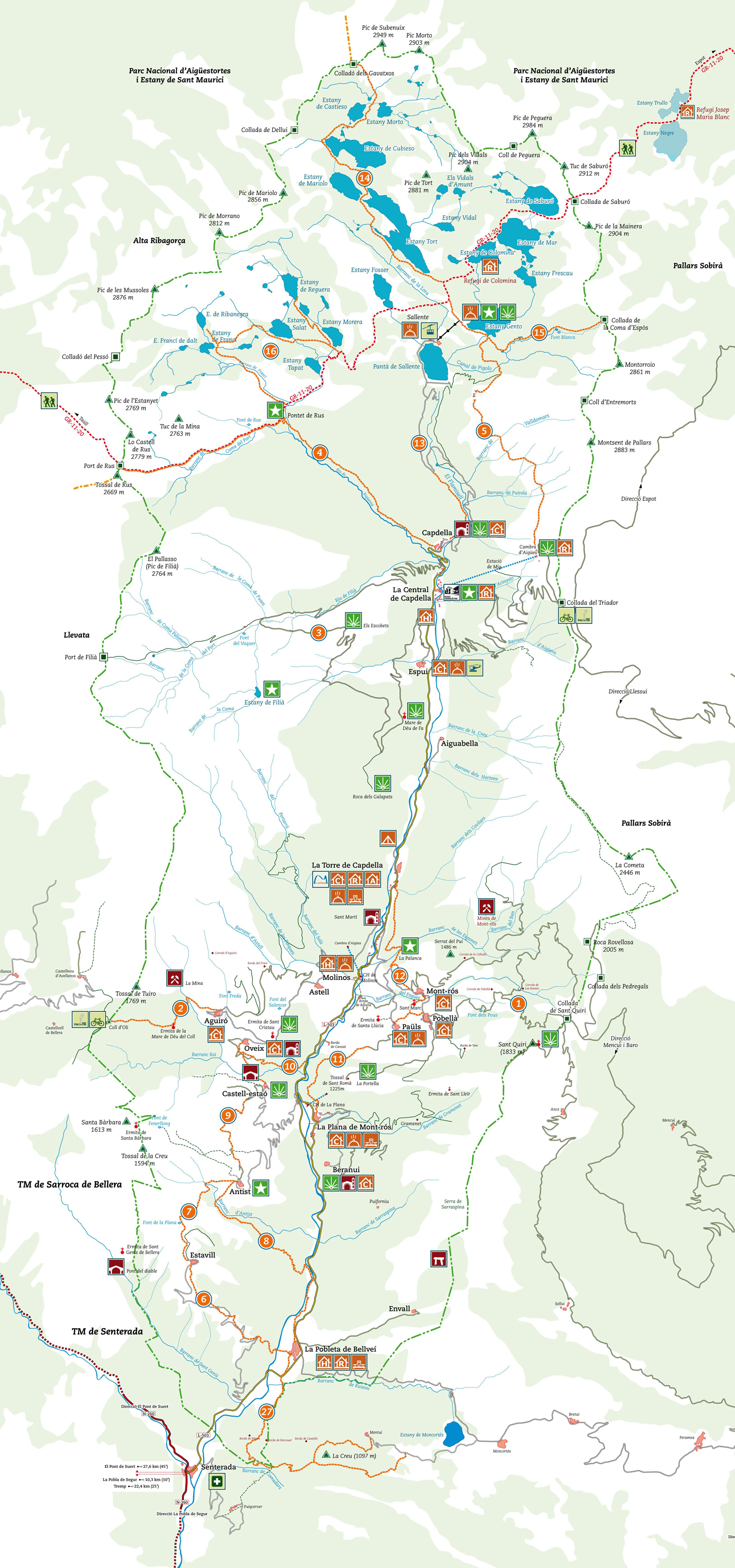 Mapa Vall Fosca